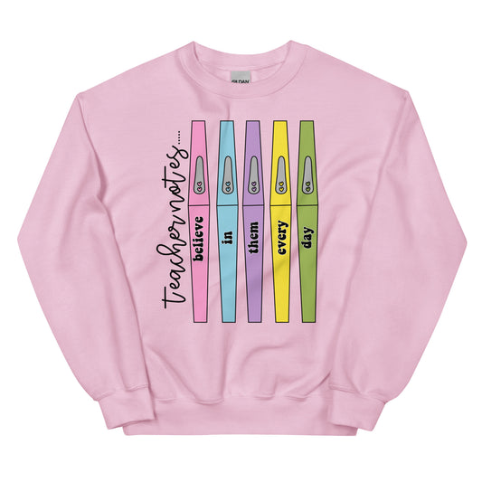 Adult Teacher Notes Sweatshirt